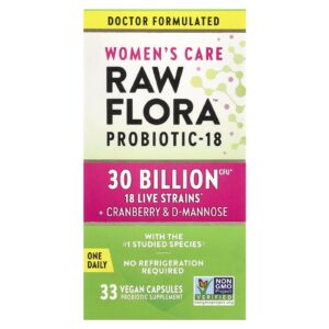 Natures Truth Womens Care RAW Flora™ Probiotic-18 33 Cápsulas Veganas