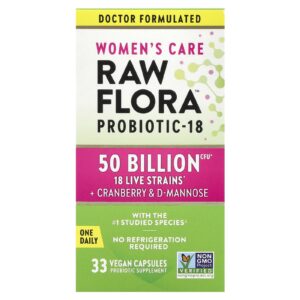 Natures Truth Womens Care Probiótico 18 Raw Flora™ 33 Cápsulas Veganas