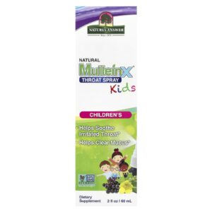 Natures Answer Spray para Garganta Infantil MulleinX® 60 ml (2 fl oz)