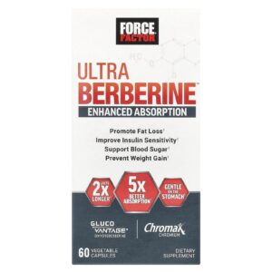 Force Factor Ultra Berberine™ 60 Cápsulas Vegetais