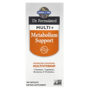 Garden of Life Dr. Multivitamínico Formulado+ Auxílio ao Metabolismo 30 Cápsulas
