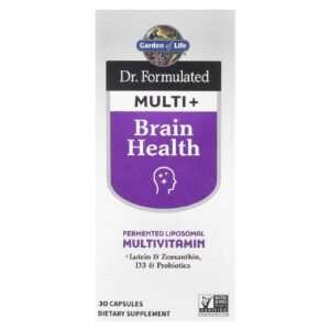 Garden of Life Dr. Multivitamínico Formulado+ Saúde Cerebral 30 Cápsulas