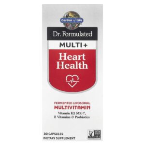 Garden of Life Dr. Multivitamínico Formulado+ Saúde do Coração 30 Cápsulas