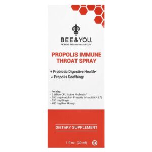 Bee & You Spray de Própolis para Garganta Imunológica 30 ml (1 fl oz)