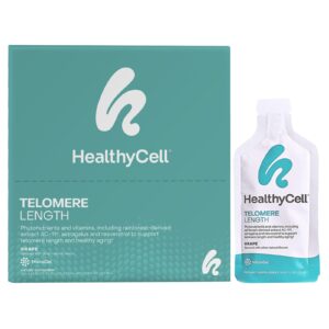 HealthyCell Comprimento de Telómero Uva 30 Embalagens de Gel 25 ml (084 fl oz) Cada