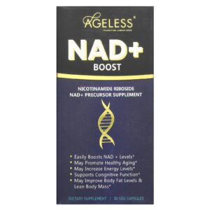 Ageless Foundation Laboratories Reforço de NAD+ 30 Cápsulas Vegetais
