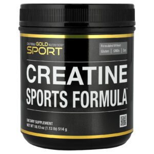 California Gold Nutrition Sport Creatine Sports Formula™ com Mistura de Aminoácidos Beta-Alanina Suco de Beterraba e Coco 514 g (113 lb)