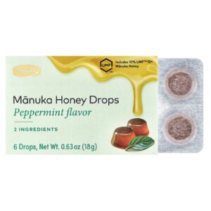 Comvita Gotas de Mel de Manuka Hortelã-Pimenta 6 Gotas 18 g (063 oz)