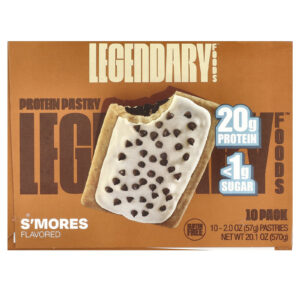 Legendary Foods Tortinha Proteica Smores Pacote com 10 57 g (2 oz) Cada