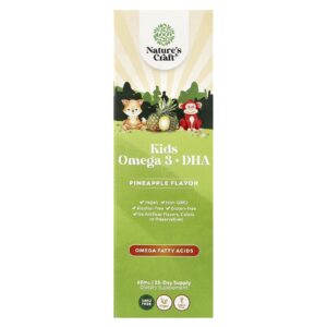 Natures Craft Ômega 3 + DHA para Crianças Abacaxi 60 ml (2 fl oz)
