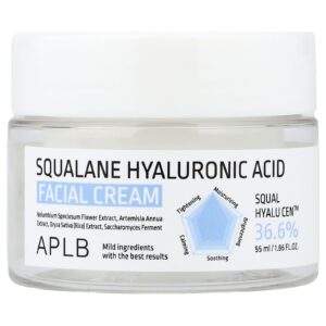 APLB Creme Facial com Ácido Hialurônico Esqualano 55 ml (186 fl oz)