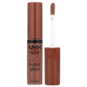 NYX Professional Makeup Brilho de Manteiga Brilho Labial 46 Caramelo 8 ml (027 fl oz)