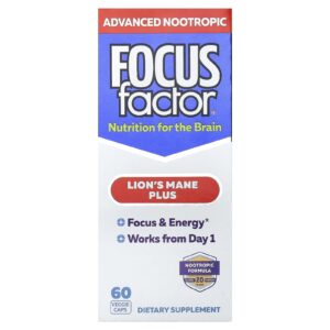 Focus Factor Juba-de-leão Plus 60 Cápsulas Vegetais