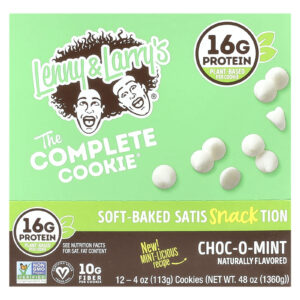 Lenny & Larrys The Complete Cookie® Choc-O-Mint 12 Biscoitos 113 g (4 oz) Cada