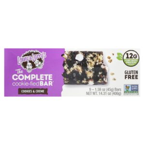 Lenny & Larrys The Complete Cookie-Fied Bar® Biscoitos e Creme 9 Barras 45 g (159 oz) Cada