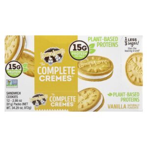 Lenny & Larrys The Complete Cremes® Biscoitos recheados Baunilha 12 Pacotes 81 g (286 oz) Cada