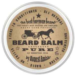Honest Amish Pure Beard Balm Sem Perfume 60 ml (2 oz)