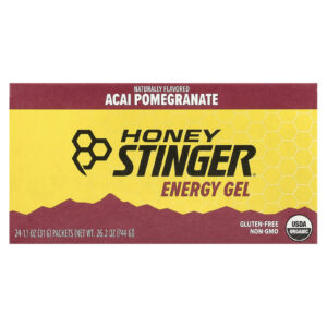 Honey Stinger Energy Gel Açaí e Romã 24 Embalagens 11 oz (31 g) Cada