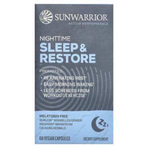 Sunwarrior Sono Noturno e Restauração 60 Cápsulas Veganas