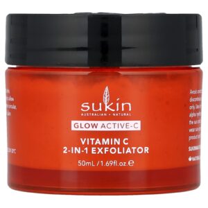 Sukin Glow Active-C Esfoliante 2 em 1 com Vitamina C 50 ml (169 fl oz)