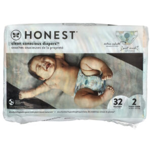 The Honest Company Clean Conscious Diapers™ Tamanho 2 12–18 lb Acima de Tudo 32 Fraldas