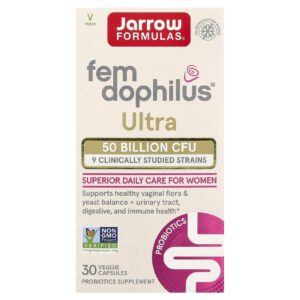 Jarrow Formulas Fem-Dophilus® Ultra 30 Cápsulas Vegetais