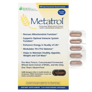 American Biosciences Metatrol® Fermented Wheat Germ Extract 60 Vegetarian Capsules