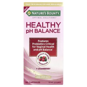 Natures Bounty Healthy PH Balance + Cranberry 30 Cápsulas