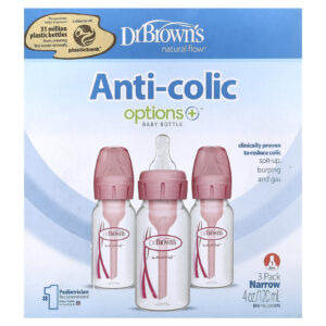 Dr. Browns Natural Flow® Frasco para Bebês Anti-colic Options+™ A Partir de 0 Meses 3 Unidades 120 ml (4 oz) Cada