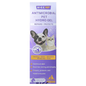 HICC Pet Hydrogel Antimicrobiano para Animais de Estimação Para Cães e Gatos 100 ml (34 fl oz)