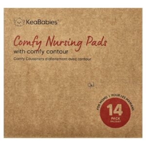 KeaBabies Absorventes de Amamentação Confortáveis Grandes Neutros Pacote com 14