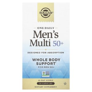 Solgar Multivitamínico One Daily para Homens 50+ 60 Cápsulas