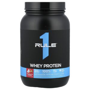 Rule One Proteins Proteína Whey Morangos e Creme 905 g (199 lb)