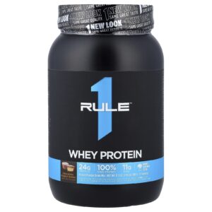 Rule One Proteins Mistura para Bebida de Proteína em Pó com Mistura Whey Manteiga de Amendoim com Chocolate 888 g (196 lb)