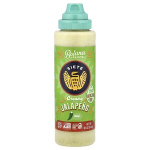 Siete Molho Botana Jalapeño Cremoso Suave 241 g (85 oz)