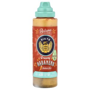 Siete Molho Botana Cremoso de Habanero Médio-Pimenta 241 g (85 oz)