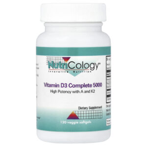 Nutricology Vitamina D3 Complete 5000 120 Cápsulas Softgel Vegetais