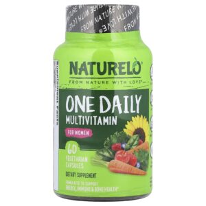 NATURELO Um Multivitamínico Diário para Mulheres 60 Cápsulas Vegetarianas