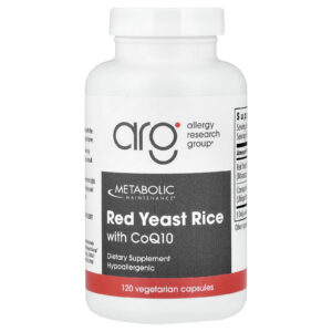 Metabolic Maintenance Levedura de Arroz Vermelho com CoQ10 120 Cápsulas Vegetarianas