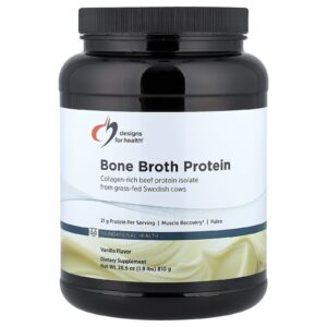 Designs For Health Proteína Bone Caldo Baunilha 810 g (18 lb)