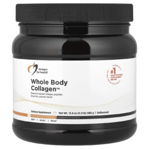 Designs For Health Whole Body Collagen™ Sem Sabor 390 g (138 oz)