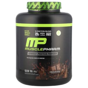 MusclePharm Combat Protein Powder Leite com Chocolate 2.831 g (62 lb)