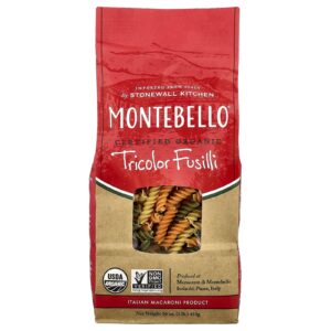 Montebello Fusilli Tricolor Orgânico 454 g (16 oz)