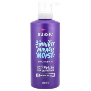 Aussie 3 Minute Miracle Moist Condicionador Profundo Desembaraçante com Óleo de Abacate 475 ml (16 fl oz)