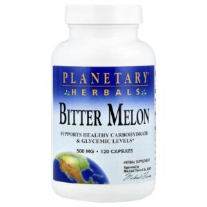 Planetary Herbals Melão-de-São-Caetano 1.000 mg 120 Cápsulas (500 mg por Cápsula)