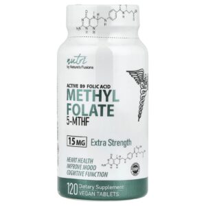 Nutri Metilfolato 15 mg 120 Comprimidos Veganos
