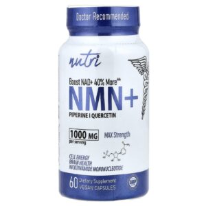Nutri NMN+ Força Máxima 60 Cápsulas Veganas