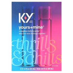 K-Y Yours+Mine Lubrificantes para Casais 2 Unidades 44 ml (15 fl oz) Cada