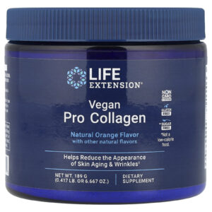 Life Extension Vegan Pro Collagen Laranja Natural 189 g (6667 oz)