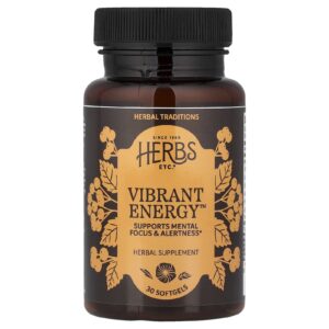 Herbs Etc. Vibrant Energy™ 30 Cápsulas Softgel